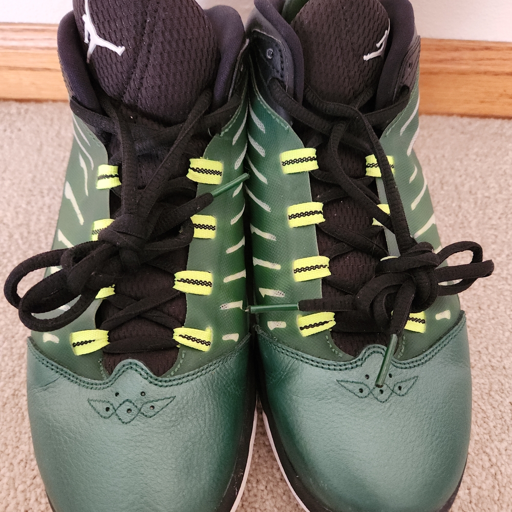 2014 Air Jordan Super.Fly 3 Gorge Green,Black,White Basketball Shoes - Picture 2 of 3